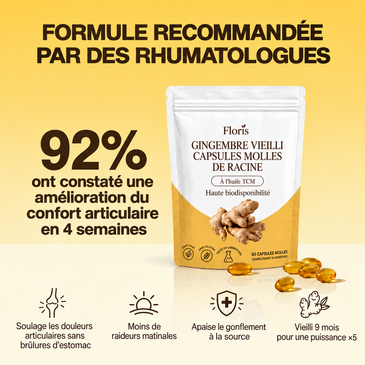 Gélules de gingembre vieilli Floris