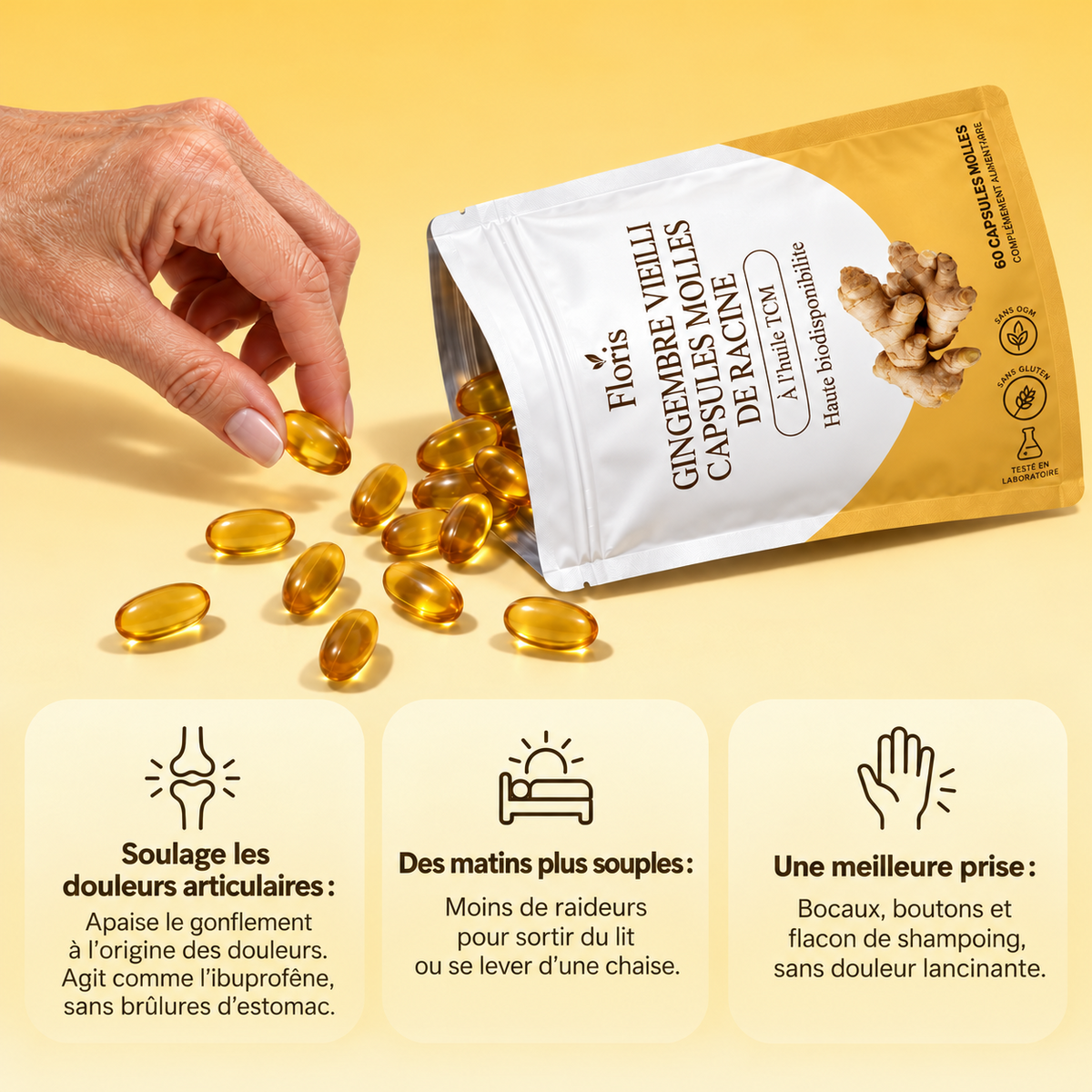 Gélules de gingembre vieilli Floris